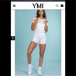 YMI Curvy Shortalls/Overalls NWT